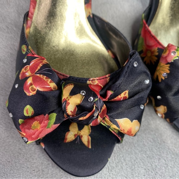 Nina Butterfly Peep Toe Heels Women’s Size 8 - Picture 7 of 10